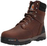 Carhartt Men's Ground Force 8" Waterproof Insulated Comp Toe Cme8347 Construction Boot, Brown, 9.5