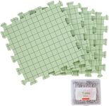 4pcs Blocking Mats for Knitting, 0.75in Extra Thick Foam Blocking Board with 100 T-Pins, Grid Crochet Blocking Board, Reusable Foam Crafts Blocking Mats for Knitting Lover Gift