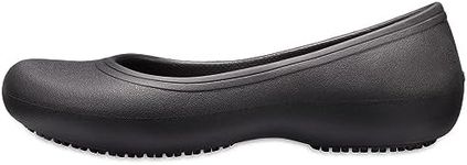 Crocs Women's At Work Flat, Black, 