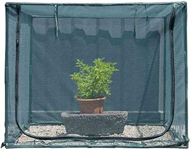 Square 4'x4' Netting Cover 3.3FT Tall Crop Cage Pest Guard Cover for Vegetables Fruits Durable Plant Garden Net with 4 Stakes