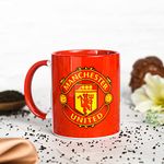 Urban Coffee Mug - 350ml Ceramic Cup for Coffee, Tea, and Cocoa Color Red Printed Coffee mug 350m | Manchester Printed Coffee Mug