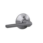 SCHLAGE F170LAT626 Latitude Lever One Sided Non-Turning Dummy Door Handle, Satin Chrome, Standard