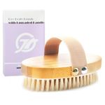 FREATECH Dry Brushing Body Brush, Natural Bristle Dry Skin Exfoliating for Flawless Skin, Remove Cellulite, Improve Circulation and Lymphatic Drainage, Bath Shower Body Scrub Brush, 1 pack