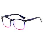 Vetoo Blue Light Blocking Glasses Computer PC Glasses Square Eyeglasses Frame Non Prescription Glasses for Women and Men