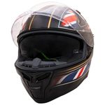 Zorax Hunter Union Jack L (59-60cm) Double Visor Full Face Motorbike Motorcycle Helmet Road Legal ECE2206