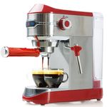 Mixpresso Professional Espresso Machine for Home 15 Bar with Milk Frother Steam Wand, Espresso Maker with Double-Cup Splitter 1450w Fast Heating, Cappuccino and Latte machine 37Oz Water Tank