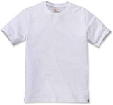 Carhartt Men's Relaxed Fit Heavyweight Short-Sleeve T-Shirt, White, M