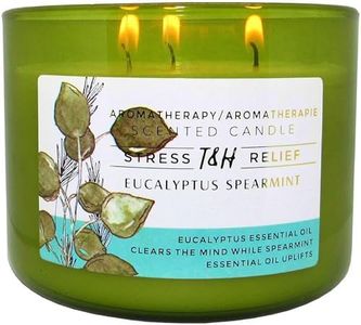 Eucalyptus Spearmint Aromatherapy Candle 3-Wick | Soy Scented Candles for Home | 15.8 oz Large Candle for Men and Women | Long Lasting Eucalyptus Candles | Decorative Candle Gift