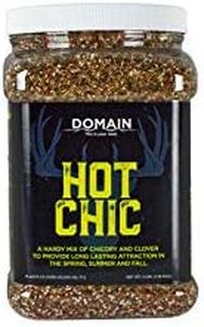 Domain Outdoor Hot Chic Food Plot Seeds for Deer, Chicory - 2 Varieties of Clover, Great to Plant in Spring or Fall, Hardy Mixture of PH Tolerant Perennials, Can Last Several Years, 1/2 Acre