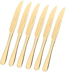 Stanley Rogers Albany Steak Knives, Gold (6 Piece)