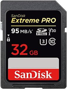 SanDisk Extreme Pro 32GB SDHC UHS-I Card (SDSDXXG-032G-GN4IN) [Newest Version],Black