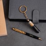 Personalized Pen & Keychain Gifts with Name Engraving | Pen for Gifting | Gift Set for Men & Women, Corporate Gift Set, Customized Birthday Gift for Husband/Boyfriend/Brother/Wife