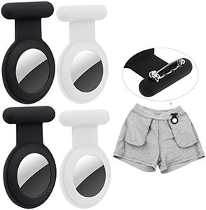 Airtag Hidden GPS Tracker,Airtag for Kids,Elderly,Pet,Clothing(2Black&2White)