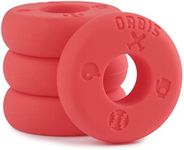 Orbis Bat Grip Choke Up Rings with Baseball Icons, 4 Pack, Bat Knob Stacker for Youth Baseball, Softball and Tee Ball, Improve Grip and Reduce Sting