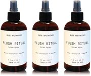 Muse Bath Apothecary Flush Ritual - Aromatic & Refreshing Toilet Spray, Use Before You Go, 8 oz, Infused with Natural Essential Oils - Aloe + Eucalyptus + Lavender, 3 Pack