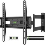 USX MOUNT Full Motion TV Wall Mount for 26-55 inch TVs up to 80lbs, LED LCD OLED Corner Wall Mount TV Bracket with Articulating Arm Swivel Extension Tilt, Max VESA 400x400mm, XMM020