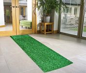 CHETANYA Loomtex Polypropylene High Density Artificial Grass for Balcony, Terrace, Lawn (Natural Green, 1.5x5 Feet)