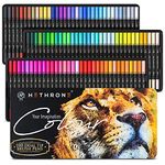 Hethrone Colouring Pens for Adults - 100 Colors Dual Tip Brush Pens Watercolour Fineliner Art Markers for Artist Beginner Drawing Calligraphy(Black-100)