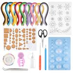 KUUQA 19 Pcs Paper Quilling Kits 45 Colors 900 Strips Quilling Art Paper DIY Craft