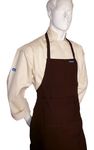 Chefskin Brown Adult 2X XXL Chef Set (Apron+hat) Adjustable, Ultra Lite Fabric