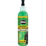 Slime 10016 Flat Tyre Puncture Repair Sealant, Emergency Kit, Motorbikes, Motorcycles, Scooters, Trailers, Non-toxic, eco-friendly, 237 mL (8oz) bottle, Green