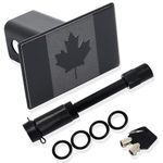 Trailer Hitch Cover with Canada Flag for 2 inch receivers πΊππππ
π΄ππππ,Corrosion-Resistant and Rust-Free to Protect from dust, mud and rain (with Trailer Hitch LockοΌ5/8-Inch Pin, Black)