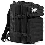 QT&QY 45L Military Tactical Backpacks Molle Army Assault Pack 3 Day Bug Out Bag Hiking Treeking Camouflage Hunting Rucksack