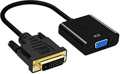 Etzin DVI to VGA Adapter,1080p Active DVI-D to VGA Adapter Converter 24+1 Male to Female Adapter -EPl-225TC-01.