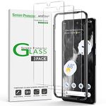 amFilm (3 Pack) Compatible with Google Pixel 7 Tempered Glass Screen Protector, 0.26mm Thickness HD Clear, Anti-Scratch Bubbles-Free