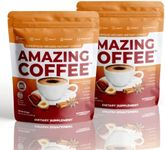 Superfoods Company Amazing Coffee- 12 Natural Superfoods - French Roast - Weight Loss & Brain Boost - Gluten Free, Non-GMO, Sugar Free, Vegan & Keto Friendly [60 Drinks, 60 Day Supply] [Hazelnut]