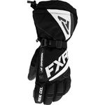 FXR Men's Fuel Winter/Snowmobile Riding Glove (Black/White - 3X-Large)