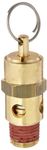 Control Devices ST Series Brass ASME Safety Valve, 125 psi Set Pressure, 1/4" Male NPT