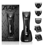 Zlade Ballistic TURBO 3.0 Manscaping Body Trimmer for Men, Private Part Shaving, Beard, Pubic Hair Groomer, Waterproof, Cordless, Rechargeable, Wireless Charging, Travel Lock, 1 Trimmer + 2 Blades