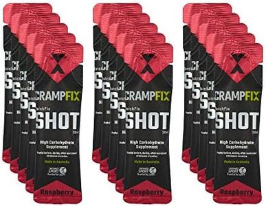 CrampFix Sports Shot, Prevents and Relieves Muscle Cramps in Seconds, Easy Carry Sachets, 15 Pack, All Natural, Raspberry