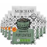 Merchant Gourmet Dried Puy Lentils 2.4 kg - High Fibre, High Protein, Low Fat, Vegan - No Need to Pre-Soak - Pack of 8 x 300g Boxes