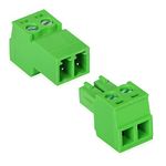 GINTOOYUN 5 Sets 3.81mm Phoenix Connector 2 Pin, 300V 15EDGRK 2-Pole 3.81mm Ground Circuit Terminal Blocks, 3.81mm Pitch 2P PCB Screw Terminals