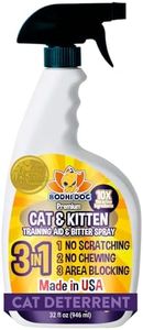 Bodhi Dog 3-in-1 Cat & Kitten Training Aid - Feline Deterrent Spray for Indoor and Outdoor Use - Protect Furniture, Rugs and Plants - Establish Boundaries & Keep Cats Off - Made in USA (32 Fl Oz)