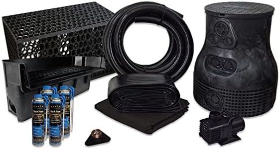 HALF OFF PONDS Savio Pond Free 6100 Waterfall Kit with MatrixBlox, 10' x 20' PVC Liner and 6,100 GPH Pump - PVCPLSB90