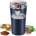 Geedel 4-Blade Electric Coffee & Spice Grinder – Stainless Steel Portable Mixer for Masala, Herbs, Dry Spices & Nuts – Push Button Control, Compact & Durable for Home Kitchen (Multicolor)
