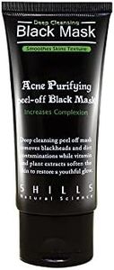 SHILLS Blackhead Remover Cleaner Purifying Deep Cleansing Acne Peel off Face Mask, Black Mud, 50 mL