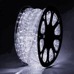 50 Meters Party Christmas Lights 1800 LEDs Wedding LED Rope Light Waterproof Single Length 50M with 8 Functions (Cool White)
