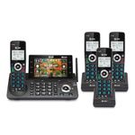 AT&T 4-Handset DECT 6.0 Bluetooth Cordless Phone for Home and Business with Answering Machine, Smart Call Blocking, 5" Large Color Display, Caller ID, Shortcut, Intercom and Connect to Cell: DLP73490