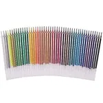 Gel Pen Refills - 48 Metallic & Glitter Coloring Gel Pens Refills by Colorya, Perfect Gel Pens for Adult Coloring Books, Sketching, Drawing, Doodling, Journals - 31 Glitter & 17 Metallic Colors