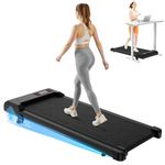 bigzzia Walking Pad Treadmill with Incline, 2.5HP Under Desk Treadmills for Home, Speed 1-8km/h, Compact & Quiet Walking Machine with Remote Control, 130kg Weight Capacity