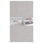Nonslip Bathtub Mat, Anti Slip Bath Mat 0.6" Extra Thick, Quick Dry Bath Tub Anti Slip Shower Mat, Loofah Non-Slip Bath Mat for Tub Bathroom Pool Kitchen Entryway Home Hotel(Light Gray 16x27)