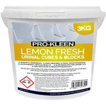 Pro-Kleen Urinal Channel Blocks 3KG - Lemon Fragrance - Non PDCB - Slow Dissolving - 30 Day Control