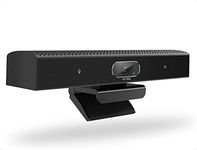 Three-in-one Webcam, HD Webcam with Microphone, Speaker and Audio DSP, USB Computer Camera, 94-Degree Field of View, Plug and Play, for Zoom/Skype/Teams/OBS, Conferencing and Video Calling