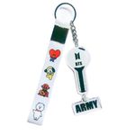 Acrylic BTS Army Bomb Keychain with White Tag | BTS Logobts Army Key Holderbts Lightk-Pop