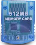 Mekela Memory Card 512MB (8192 Blocks),Compatible for Wii Gamecube Game Cube NGC GC (Blue)