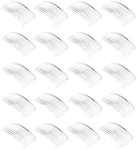 Peines Laterales Lateral Peinetas Novia Peine Apto Fiestas Peines De Pinza De Pelo Transparentes Peine Apto Bodas Peinetas Para Velo De Novia Nupcia Peines Nupciales Para El Cabello Lado 20 Piezas